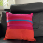 Sofapuder – håndvævede og bæredygtige (rød/orange) Boligtekstiler